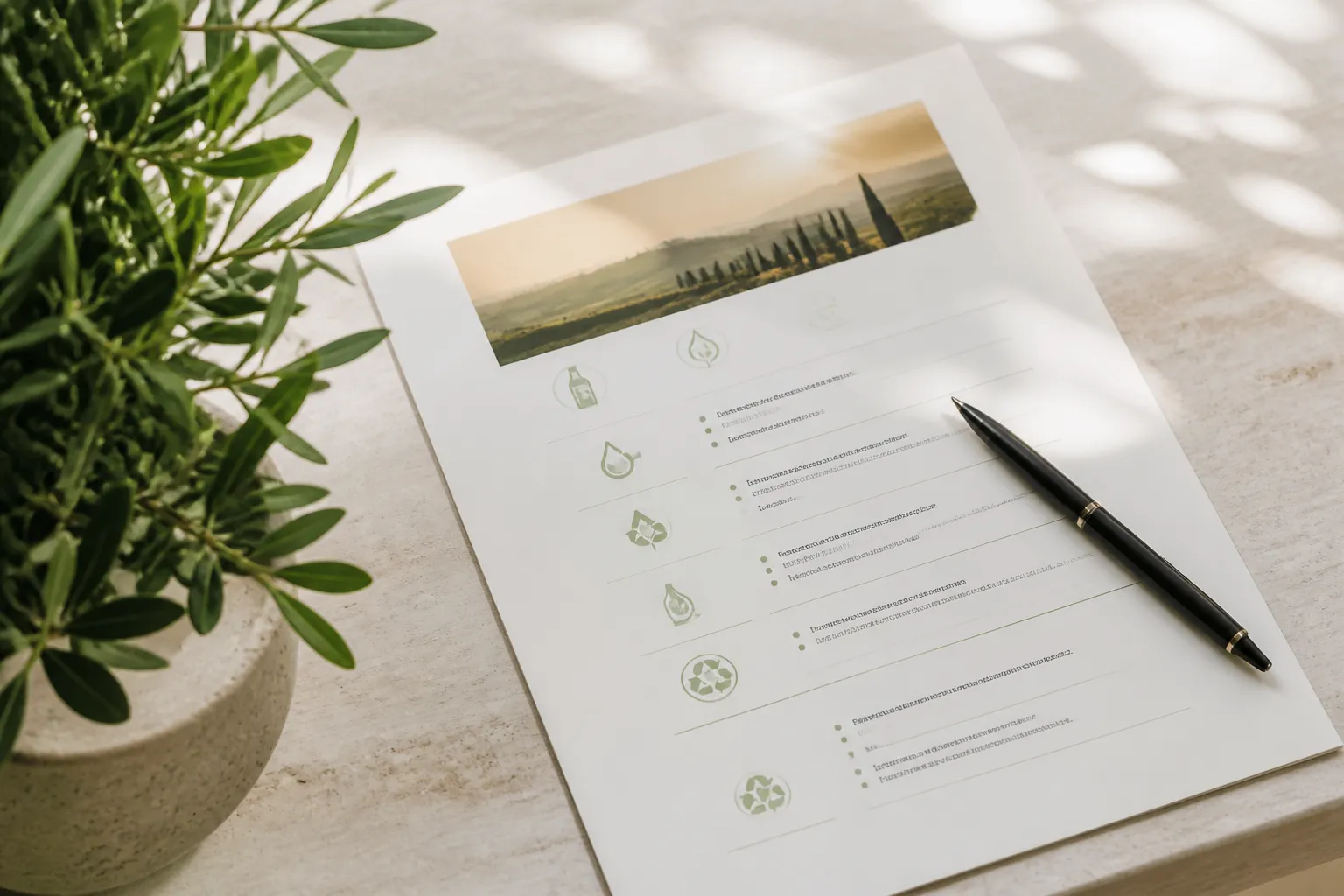 Documentation on minimum environmental criteria for hospitality cleaning